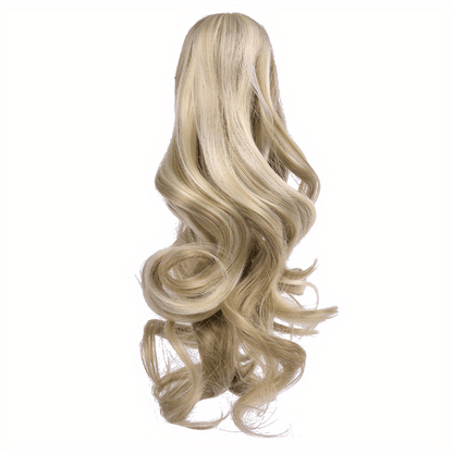 Claw Clip In Body Wave Hair Extensions Long Curly Wavy Ponytail Hair Extensions Synthetic Hair Pieces for Women Girls, Quick Hairstyle, Clip In Hair, Fashionable Wig, Loose Wave, Durable Clipins, Highquality Extensions, Wavy NovaCart