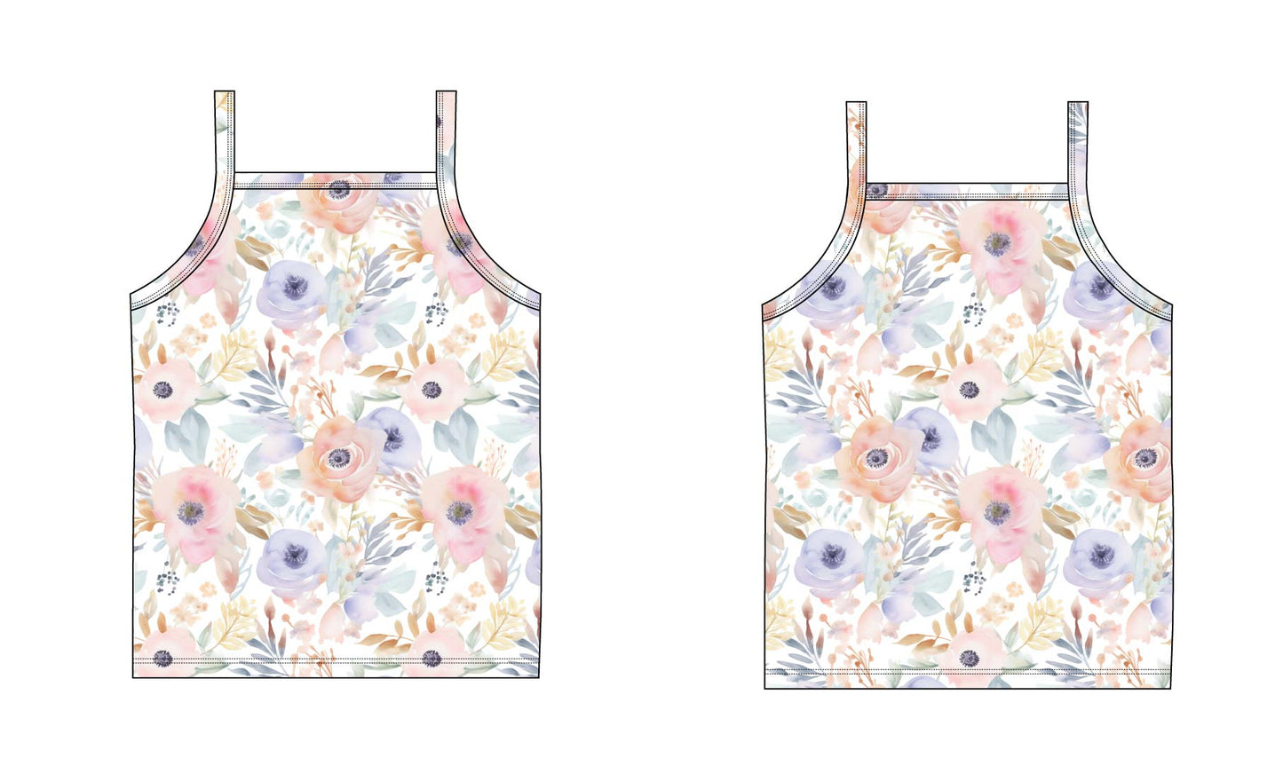 Macie - Bamboo Tank Blush Lotus