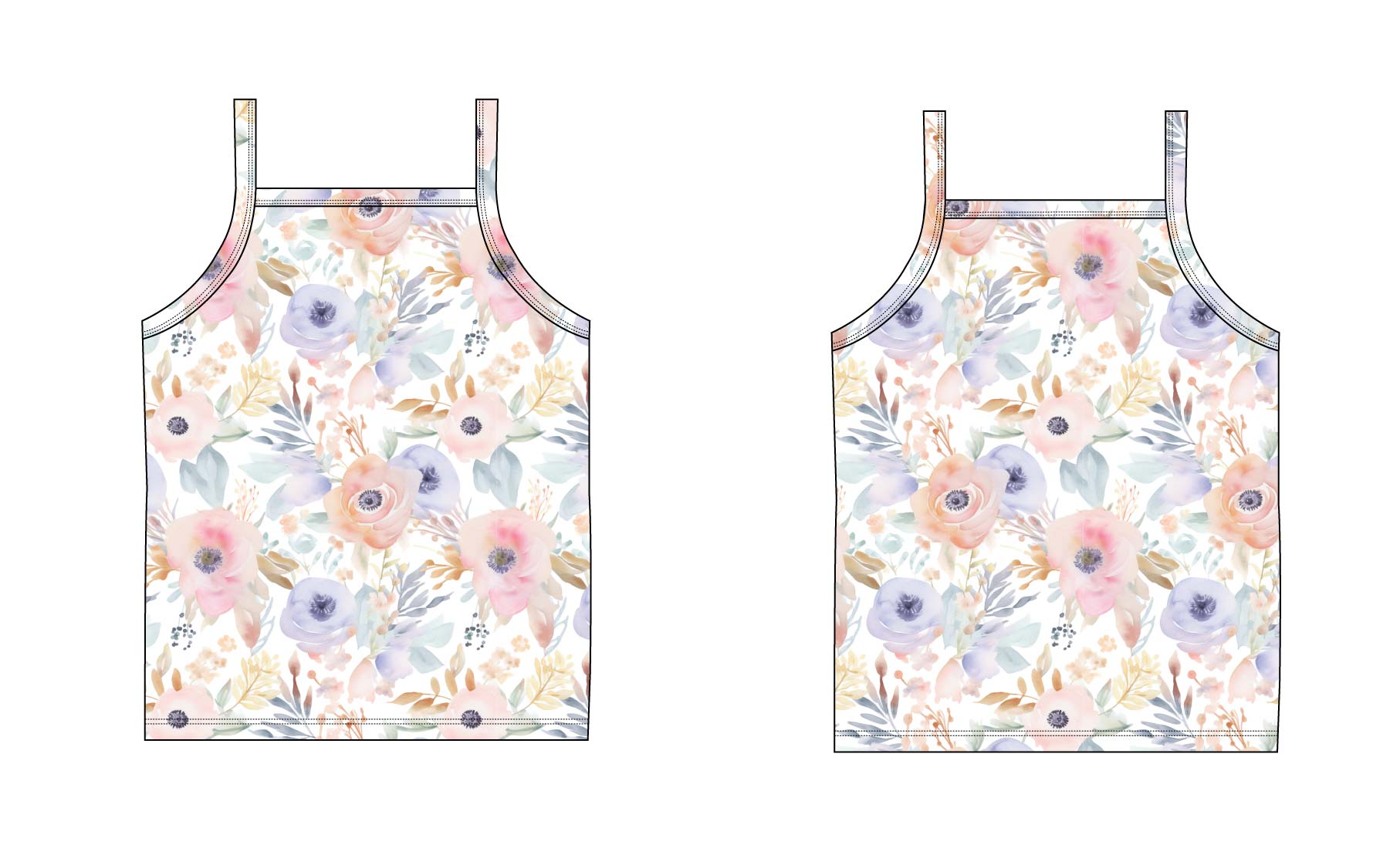 Macie - Bamboo Tank Blush Lotus