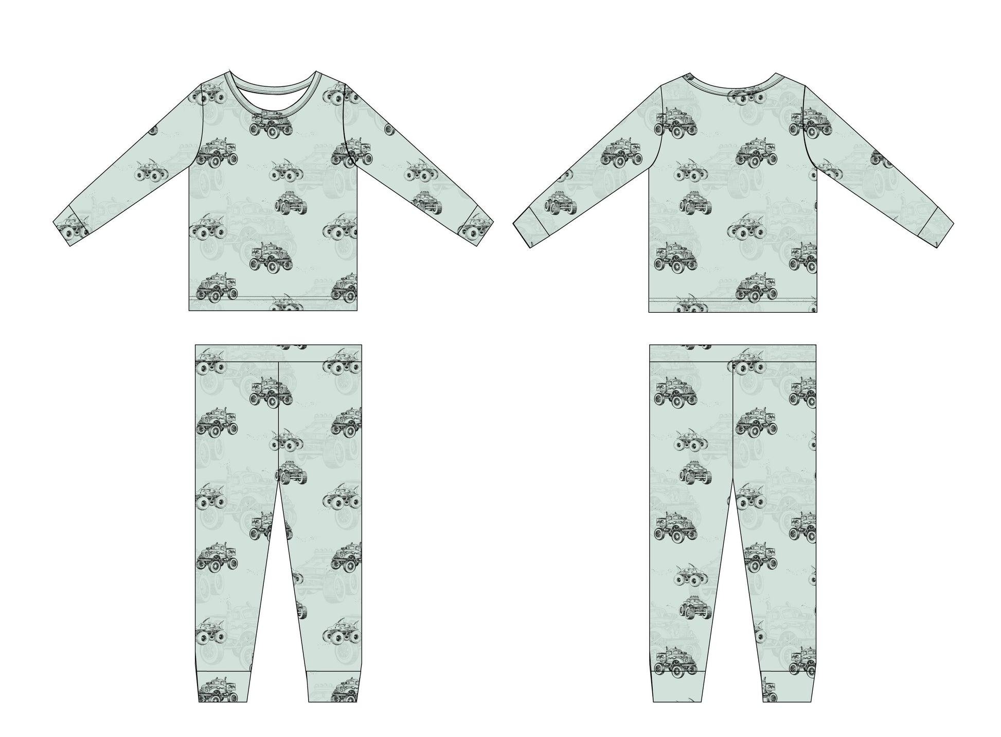 Monster Truck - Set Blush Lotus