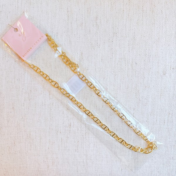 Golden Bit Linked Longer Chain Necklace Shop Style & More | Fresh Looks, Everyday Deals & Free Shipping