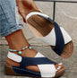 Women's Platform Roman Sandals | Open Toe Velcro Beach Sandals FitiqueFit