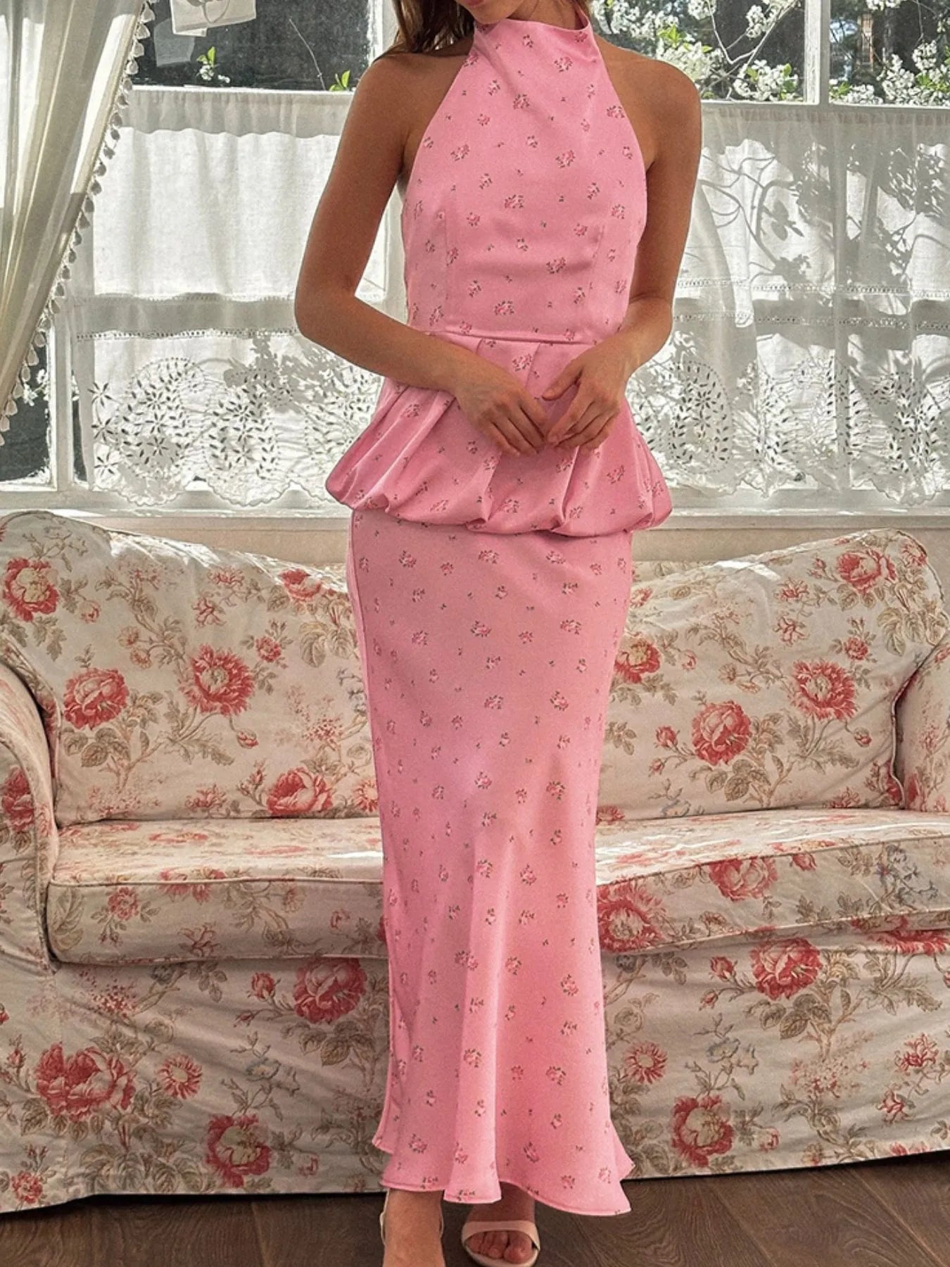 Floral Print Cami and Skirt Set See size chart under “more details” The Fashion Celestial
