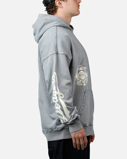 Pro Standard La Dodgers Street Team Hoodie - Washed Grey Denim Exchange