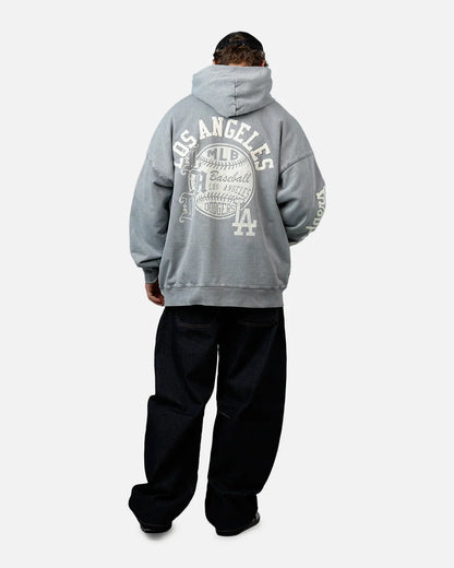 Pro Standard La Dodgers Street Team Hoodie - Washed Grey Denim Exchange