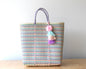 Beige with Colors Tote Bag by MexiMexi MexiMexi