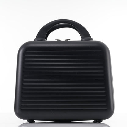 Carry-on Luggage 20 Inch Front Open Luggage Lightweight Suitcase with Front Pocket and USB Port, 1 Portable Carrying Case Black