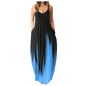 Casual Print Plus Size Sling Long Dress Grayceful LLC