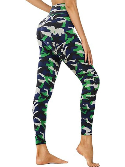 Cropped High Waist Camouflage Leggings FitiqueFit