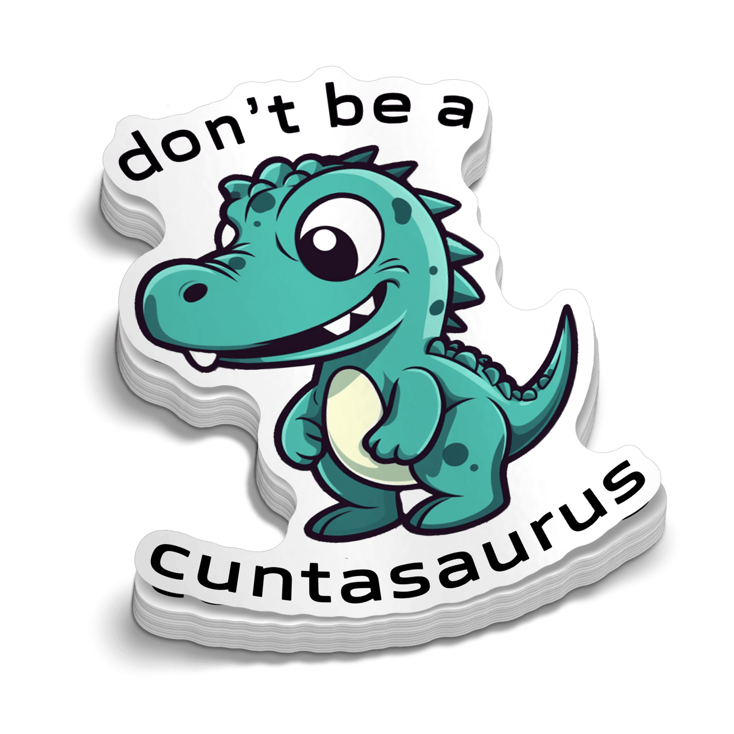 Cuntasarurus Hard Hat Decal Armed American Supply