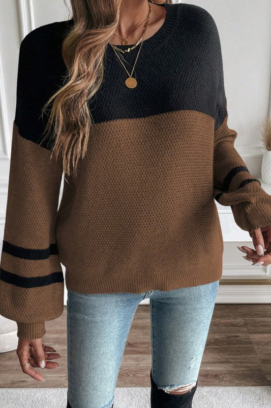 Colorblock Stripe Long Sleeve Sweater Shop Style & More | Fresh Looks, Everyday Deals & Free Shipping
