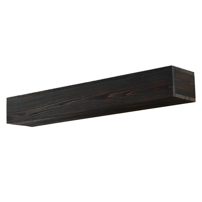 72" Rustic Wood Fireplace Mantel,Wall-Mounted & Floating Shelf for Home Decor Espresso