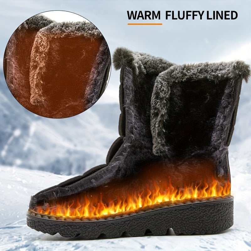 Winter Boots for Women New Long Plush Snow Boots Woman Platform Ankle Boots Warm Shoes NovaCart