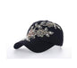 Cowgirl's Diamond Embroidery Flower Baseball Cap Country in My Heart