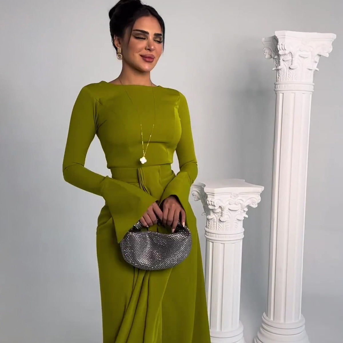 Graceful Satin Banquet Long Dress Grayceful LLC