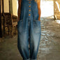 Retro Buckle Multi-Pocket Overalls Jumpsuit | 3/4 Sleeve FitiqueFit