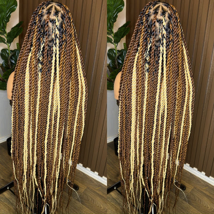 Jumbo twist two tone braided wig HOL stores