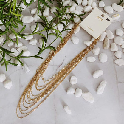 Beautifully Draping Pearl And Chain Necklace Shop Style & More | Fresh Looks, Everyday Deals & Free Shipping