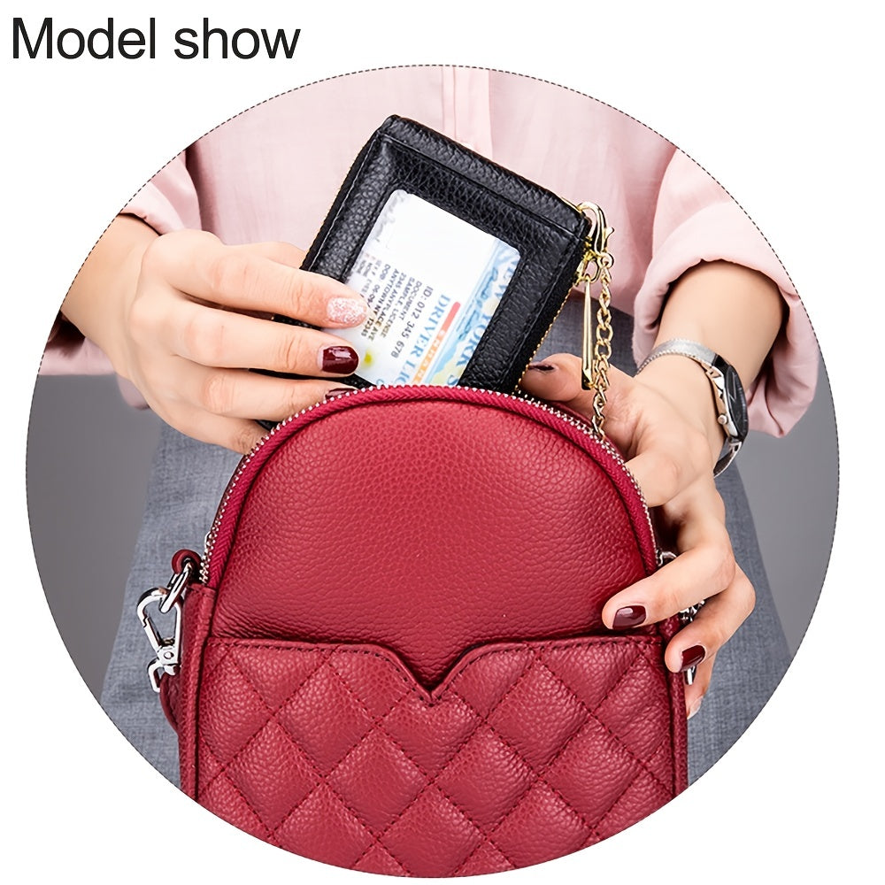 [RFID Credit Card Holder] Casual RFID Credit Card Holder, Multi-compartment Wallet - Simple Zip Around Card Case NovaCart