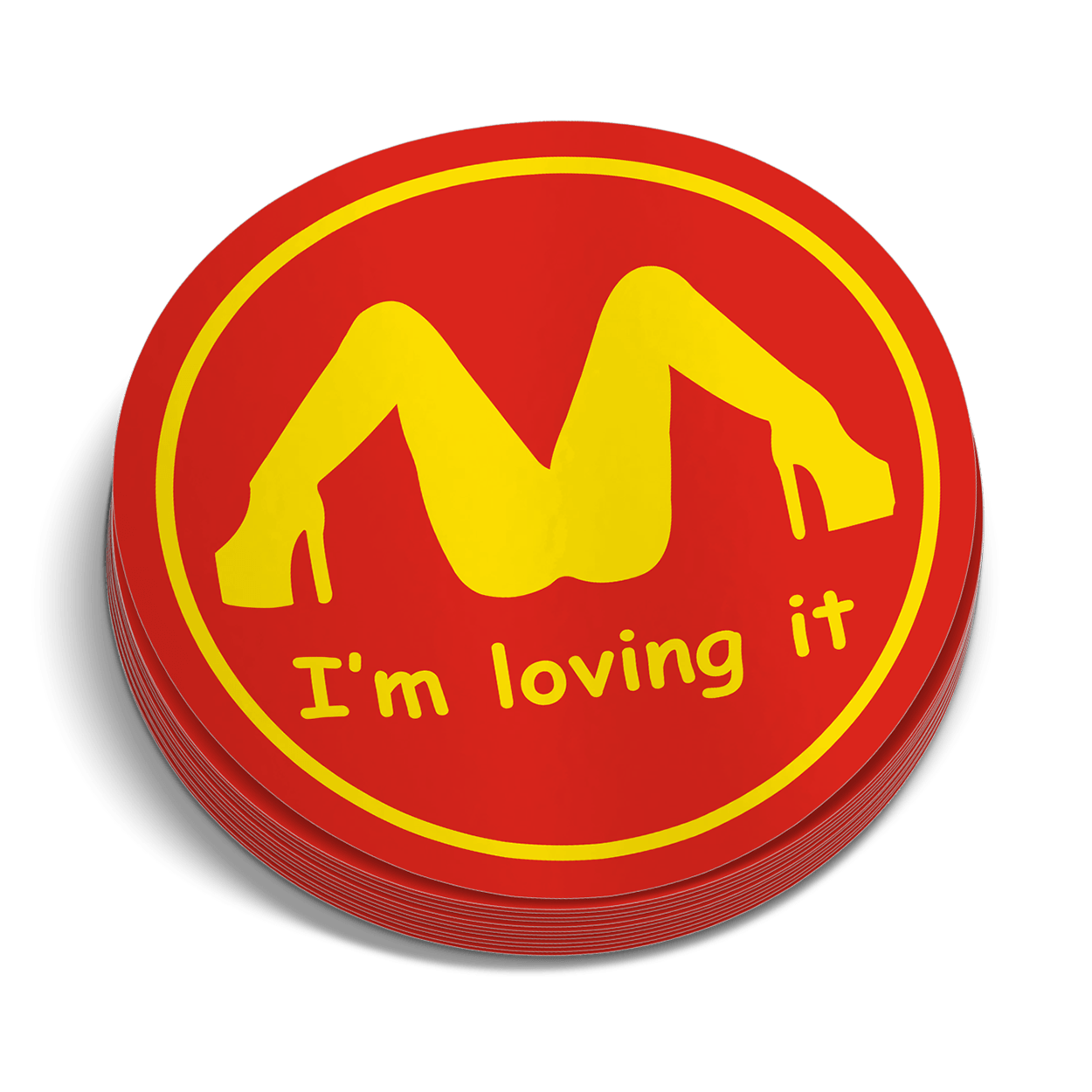 I'm Loving It Hard Hat Decal Armed American Supply