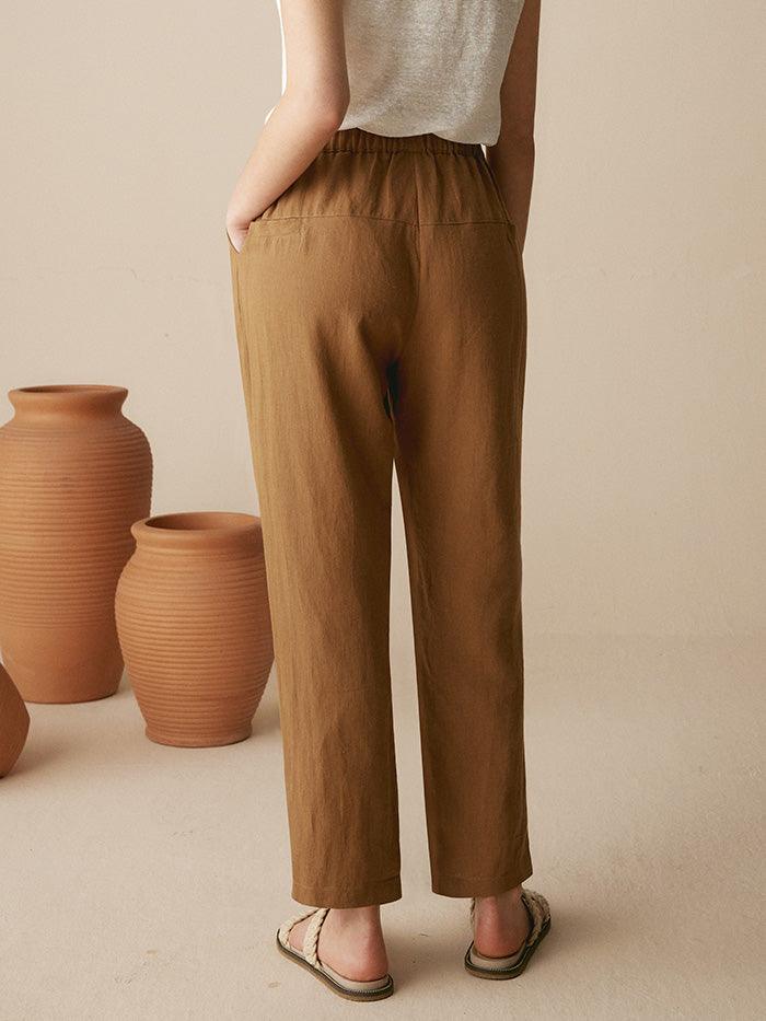 100% Linen Tapered Pants PATRICIA LINTICO