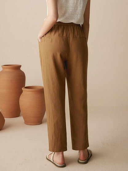 100% Linen Tapered Pants PATRICIA LINTICO