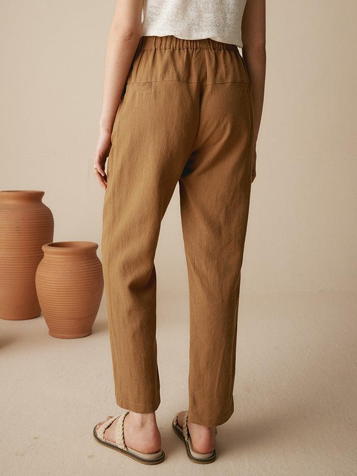 100% Linen Tapered Pants PATRICIA LINTICO