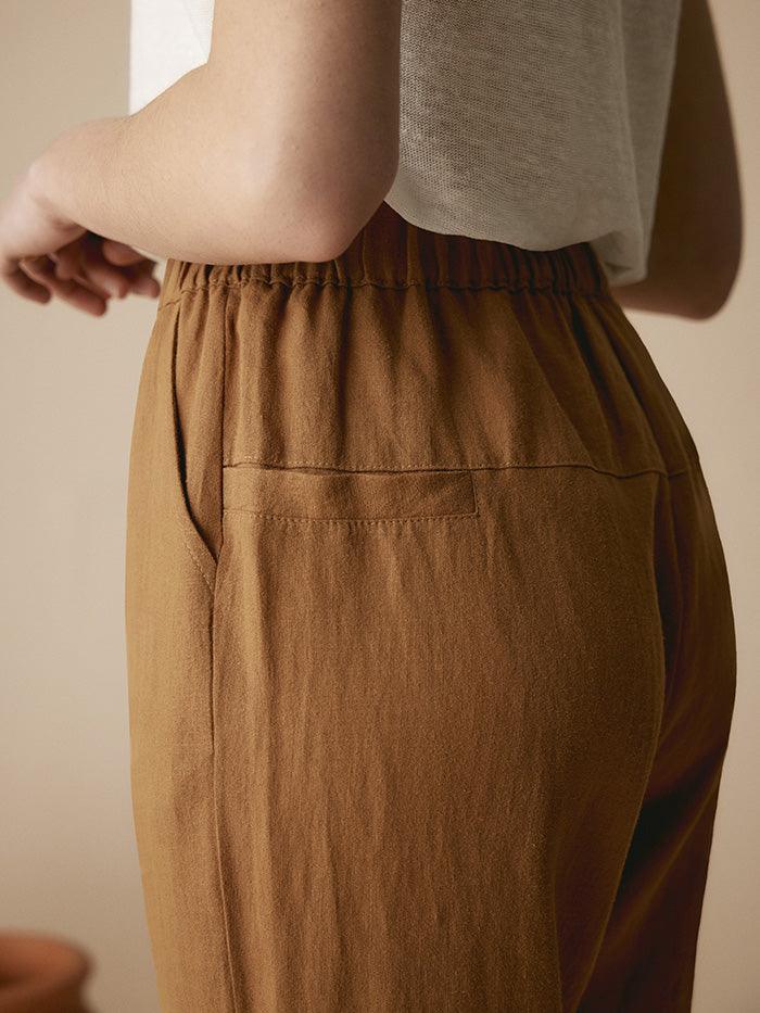100% Linen Tapered Pants PATRICIA LINTICO
