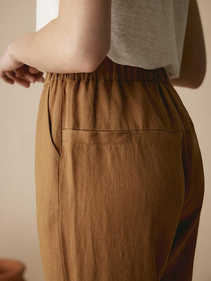 100% Linen Tapered Pants PATRICIA LINTICO