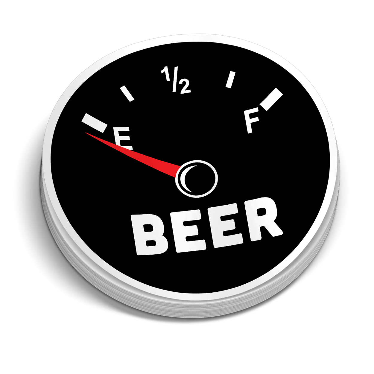 Beer Gauge Hard Hat Decal Armed American Supply