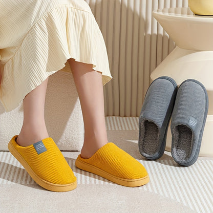 Couple's Warm Slippers for Women, Household Use for Spring, Autumn, and Winter, Non-Slip Thick Sole Indoor Postpartum Plush Slippers for Winter, for Men, Women Shoes NovaCart