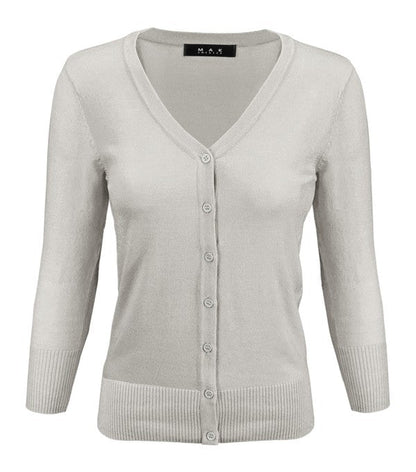 V-Neck Button Down Knit Cardigan Sweater Shop Style & More | Fresh Looks, Everyday Deals & Free Shipping