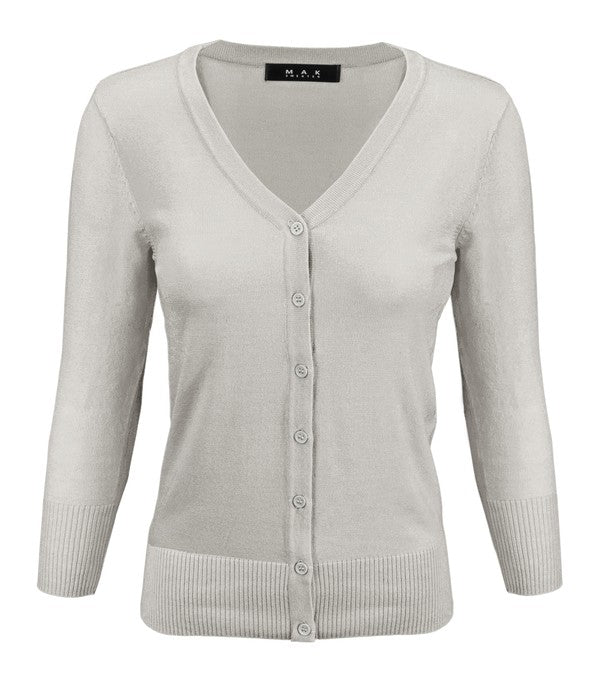 V-Neck Button Down Knit Cardigan Sweater Shop Style & More | Fresh Looks, Everyday Deals & Free Shipping