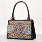 Embroidered Handbag, Double Zipper Bag, Women's Printed Handbag NovaCart