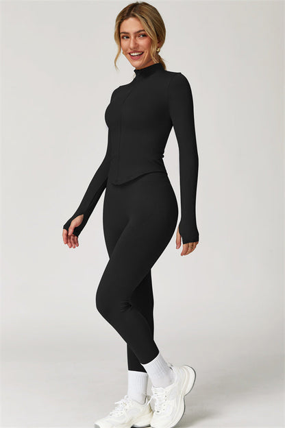 The Delight Jacket Sports Bra Leggings 3-Piece Set Fitglutes Activewear Gymwear Sportswear & Workout Clothes