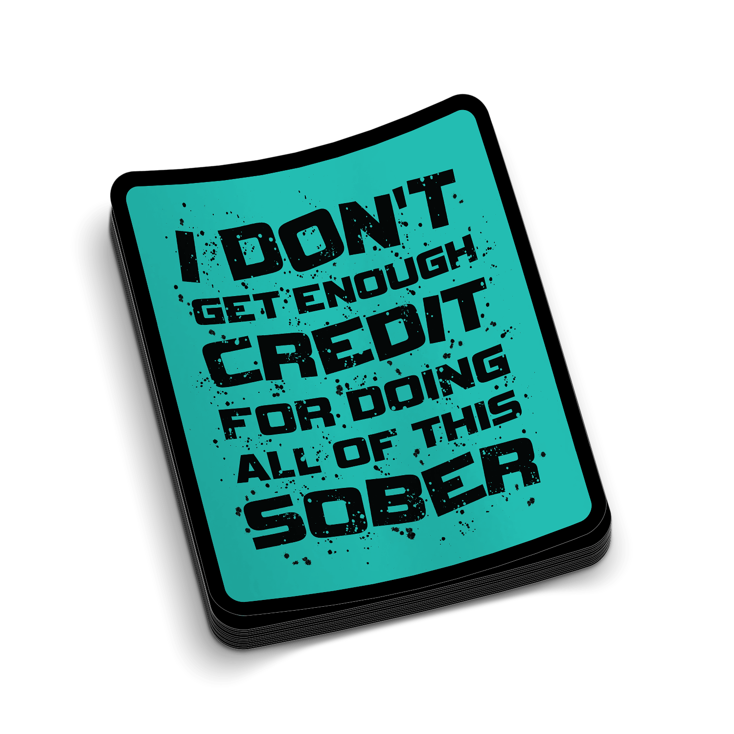 Sober Hard Hat Decal Armed American Supply