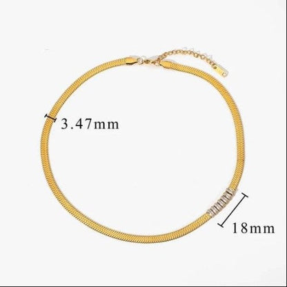 Herringbone Jeweled Necklace Shop Style & More | Fresh Looks, Everyday Deals & Free Shipping