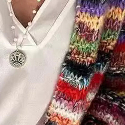 Women's Colorful Long Sleeve Cardigan FitiqueFit