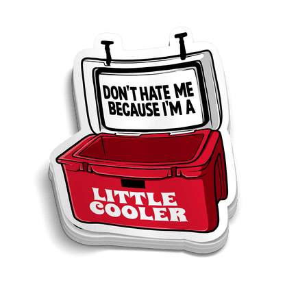 Little Cooler Hard Hat Decal Armed American Supply