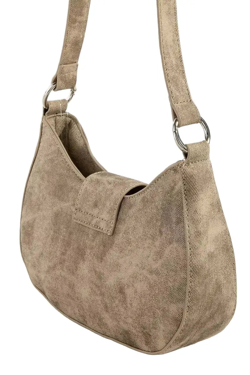 Fame Buckle Detail Hobo Shoulder Bag West2East Surf