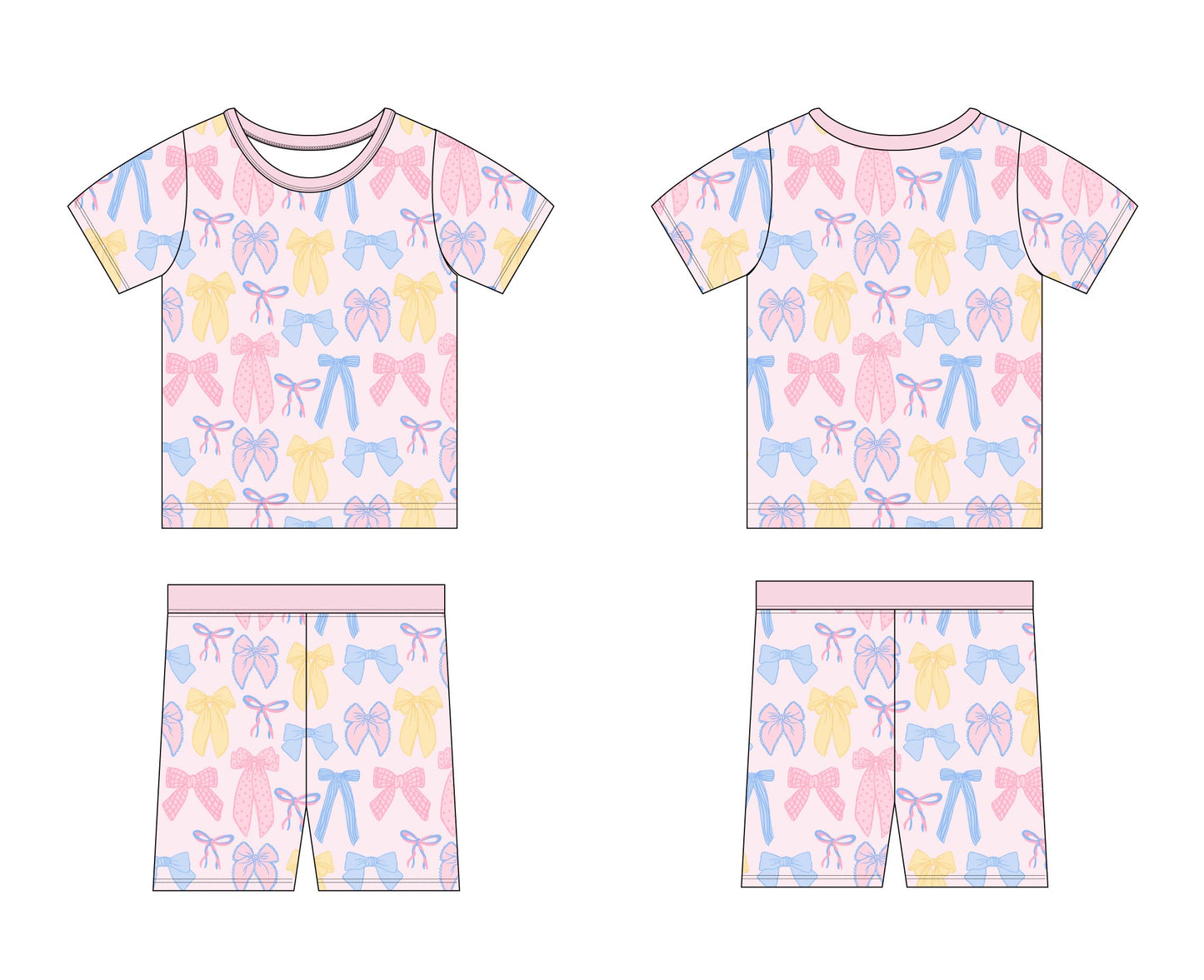 Madelyn - Short Set Blush Lotus