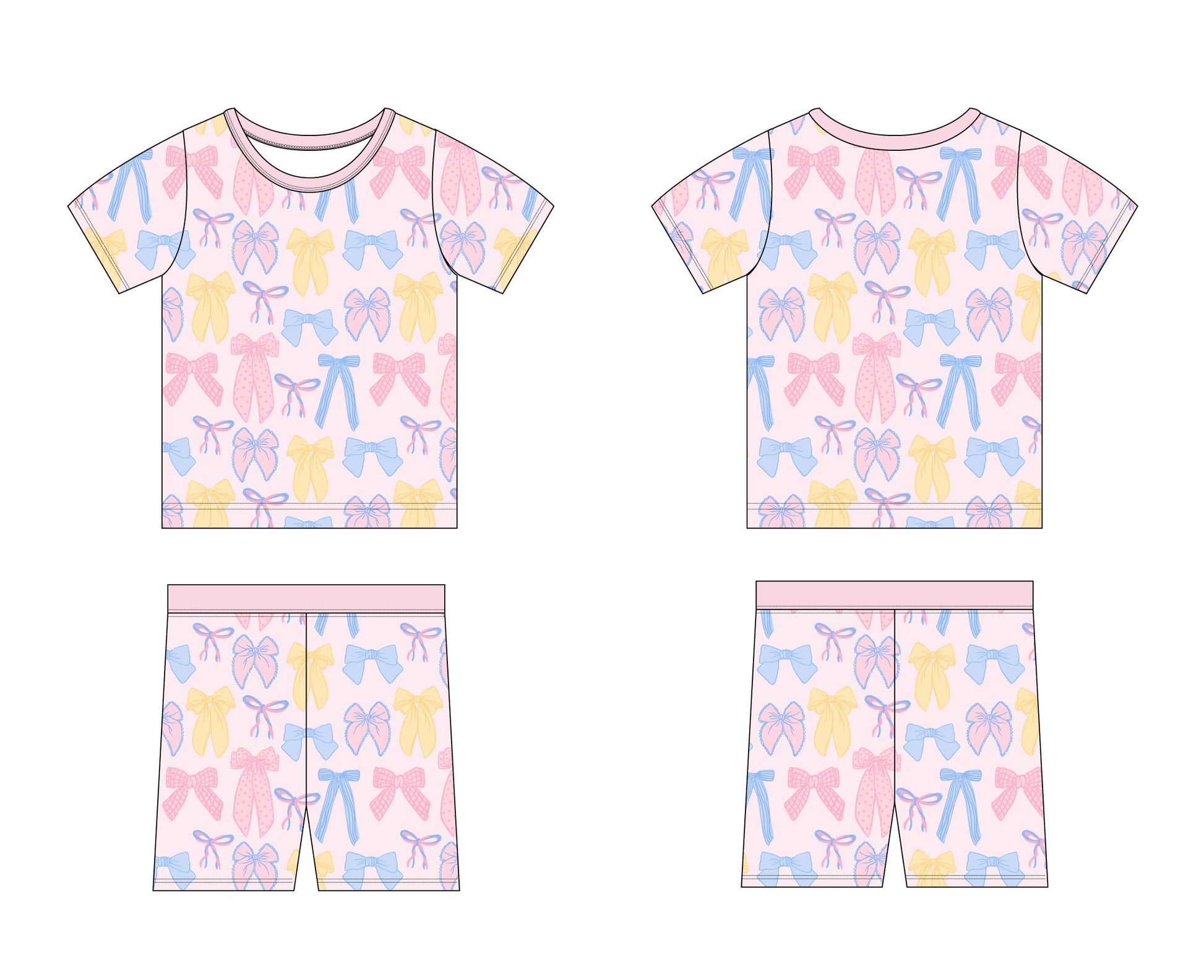 Madelyn - Short Set Blush Lotus