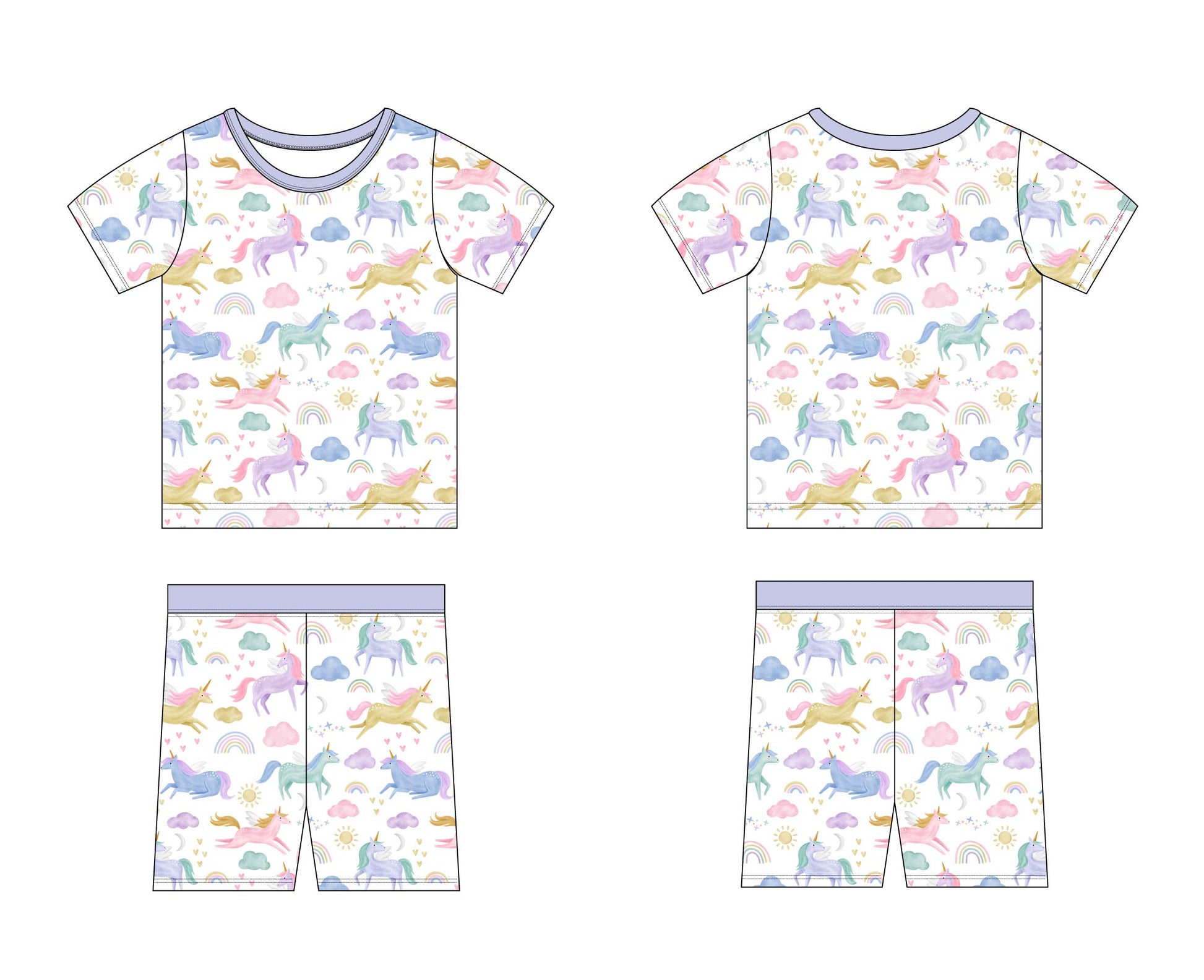 Elliana - Short Set Blush Lotus