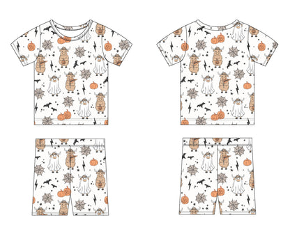 Cowloween - Biker Short Set Blush Lotus