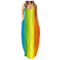 Casual Print Plus Size Sling Long Dress Grayceful LLC