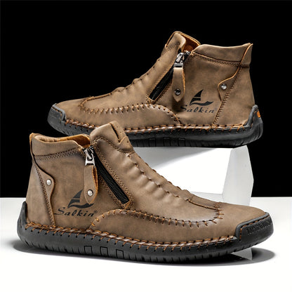 FLYLAND Fashion Vintage Chukka Boots Driving Walking Shoes Business Casual Ankle Boots Daily Work Office Shoes NovaCart