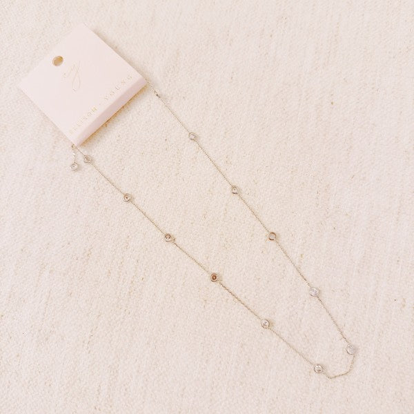 A Dozen Of Bezel Sparkle Station Necklace Shop Style & More | Fresh Looks, Everyday Deals & Free Shipping