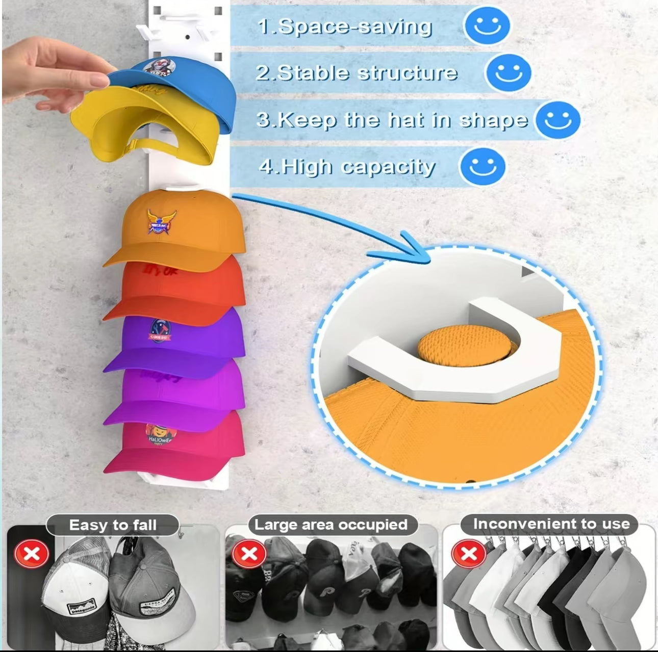 CapNest Wall Rack