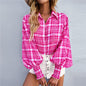 Boho Printed Lantern Sleeve Top – Relaxed Fit Casual Shirt for Country Girls Country in My Heart