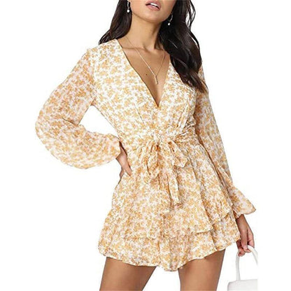 Floral Breeze Chiffon Dress | Casual Printed One-Piece Dress Country in My Heart